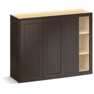 RELIABILT Parkstone II Blind Wall Cabinet, Espresso Stained, 39" W, 2 Doors, Fully Assembled - 641413 | Lowe's Pro Supply